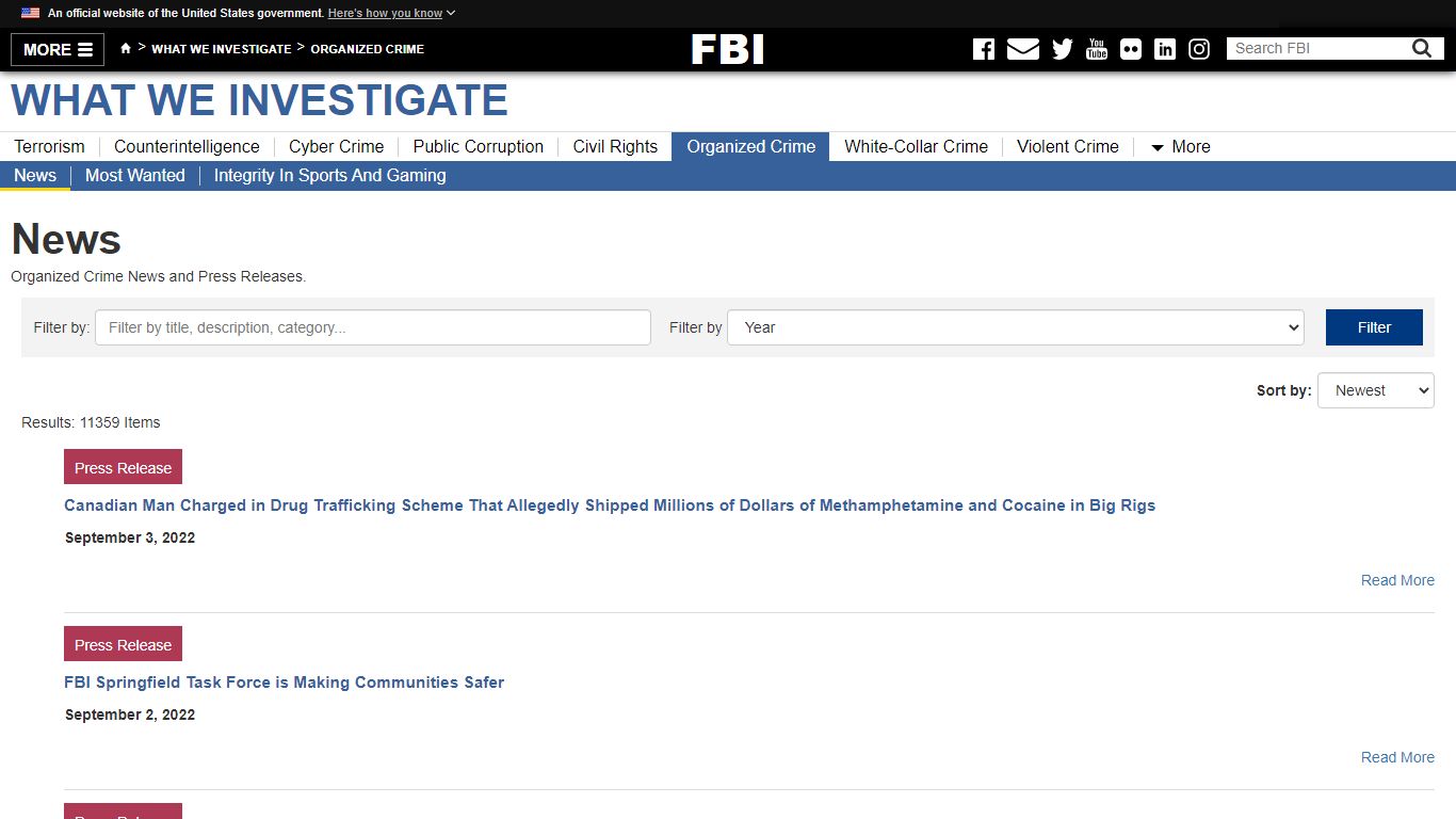 News — FBI - Federal Bureau of Investigation